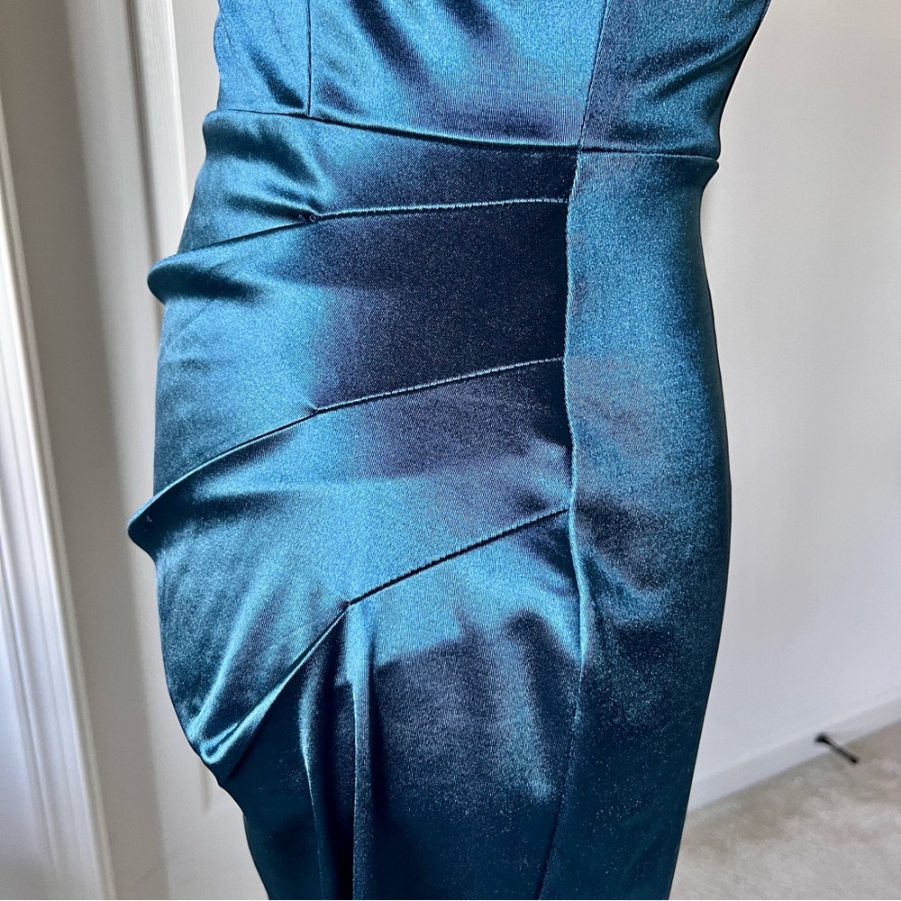 GRACE KARIN Satiny Strappy Back Ruched Homecoming Dress—SZ. Small - Picture 5 of 17
